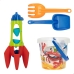 Set de jucării de plajă Colorbaby Mr Craby Ø 18 cm polipropilenă (16 Unități)