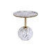 Side table DKD Home Decor 41 x 41 x 47 cm Golden White Iron