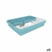 Organizator pentru tacâmuri Tontarelli Mixy Turquoise 31,7 x 41,8 x 7,7 cm Extensibil (12 Unități)