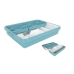 Organizator pentru tacâmuri Tontarelli Mixy Turquoise 31,7 x 41,8 x 7,7 cm Extensibil (12 Unități)