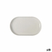 Tablett für Snacks La Mediterránea Ivory Oval 25 x 15 x 2,2 cm (18 Stück)