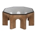 Hoofdtafel Home ESPRIT Kristal Sparrenhout 99 x 99 x 46 cm