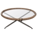 Hoofdtafel Home ESPRIT Kristal Sparrenhout 100 x 100 x 40 cm