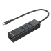 USB Hub LINDY 43249 Sort