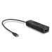 USB Hub LINDY 43249 Sort