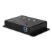 USB Hub LINDY 43374 Svart (1 enheter)