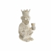 Figura Decorativa DKD Home Decor 16 x 15 x 30 cm Branco Resina Macaco Tropical Decapé