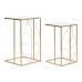 Set of 2 tables DKD Home Decor Kullattu 37 x 37 x 65 cm