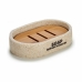 Såpeholder Berilo B5598-4 Beige Harpiks 8 x 2,5 x 12,5 cm 12,5 x 2,5 x 8,5 cm (12 enheter)