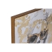 Schilderij Home ESPRIT Gouden chica 70 x 3,5 x 70 cm (2 Stuks)