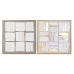 Cadre Home ESPRIT Abstrait Moderne 102,3 x 4,5 x 102,3 cm (2 Unités)