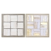 Tavla Home ESPRIT Abstrakt Modern 102,3 x 4,5 x 102,3 cm (2 antal)