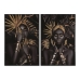 Quadro Home ESPRIT Moderno Africana 80 x 3,5 x 120 cm (2 Unità)