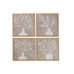 Quadro Home ESPRIT Vaso Scandinavo 30 x 2 x 30 cm (2 Unità)