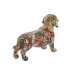 Dekorativ figur Home ESPRIT Multifarvet Hund Middelhavet 21 x 6 x 12 cm (2 enheder)