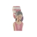 Dekorativ figur Home ESPRIT Pink Malva chica 7 x 11 x 27 cm