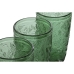 Set de pahare Home ESPRIT Verde Geam Cu descărcare 370 ml (6 Unități)