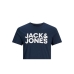 Camisola de Manga Curta Homem Jack & Jones JJECORP LOGO TEE 12151955 Azul Marinho