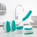 Scourer Brush with Handle and Soap Dispenser Cleasy InnovaGoods