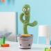 Rechargeable Dancing and Talking Cactus with Music and Multicoloured LED Pinxi InnovaGoods