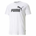 Ανδρική Μπλούζα με Κοντό Μανίκι Puma ESS LOGO TEE 586666 02 Λευκό
