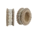 Anello portatovagliolo DKD Home Decor Naturale Juta Resina Alluminio 6 x 3 x 6 cm 4 Pezzi