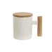 Tasse avec filtre pour infusions Home ESPRIT Blanc Acier inoxydable Porcelaine 360 ml