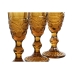 Set of cups Home ESPRIT Amber Crystal 150 ml (6 Units)