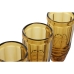 Set di Bicchieri Home ESPRIT Ambra Cristallo 150 ml (6 Unità)