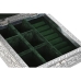 Caja-Joyero Home ESPRIT Verde Plateado Madera Aluminio 18 x 18 x 6 cm