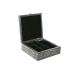 Scatola-Portagioie Home ESPRIT Verde Argentato Legno Alluminio 18 x 18 x 6 cm