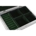 Casetă de Bijuterii Home ESPRIT Verde Argintiu Lemn Aluminiu 27,5 x 20 x 5,4 cm