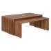 Juego de 2 mesas Home ESPRIT Natural madera de teca 116 x 60 x 46 cm