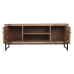 Tv-meubel Home ESPRIT Bruin Zwart Zilverkleurig Mangohout Spiegel 130 x 40 x 55,5 cm