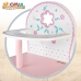 Cadeira Alta Woomax 25 x 55 x 20 cm Bonecas Branco Cor de Rosa 2 Unidades