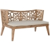 Conjunto de Mesa com 3 Poltronas Home ESPRIT Bege Natural Teca 133 x 60 x 70 cm