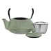 Teapot Home ESPRIT Black Green Stainless steel Iron 900 ml