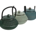 Theepot Home ESPRIT Blauw Groen Roestvrij staal Ijzer 400 ml (3 Stuks)