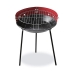 Barbecue a Carbone con Gambe EDM 73832 Rosso/Nero Ferro Ø 33 x 45 cm