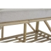 Banchetă DKD Home Decor Natural Bej Maro Bumbac Bambus (100 x 44 x 55 cm)