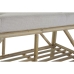 Bench DKD Home Decor Natural Beige Brown Cotton Bamboo (100 x 44 x 55 cm)