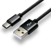 Cable USB C EverActive CBB-1CB Black 1 m