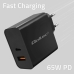 Chargeur mural Qoltec 52380 Noir 65 W (1 Unités)