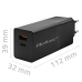 Chargeur mural Qoltec 52382 Noir 100 W (1 Unités)