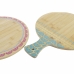 Tabla de cortar DKD Home Decor Tropical Natural Turquesa Granate 30 x 40 x 1 cm