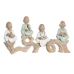 Figurine Décorative DKD Home Decor 34,5 x 9 x 18,5 cm Multicouleur Moine Oriental