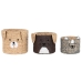 Set de basket DKD Home Decor 40 x 40 x 37 cm animaux