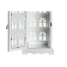 Laternas stends DKD Home Decor Premaz u shabby stilu Bijela Siva Drvo Kristal Mediteran 19 x 19 x 51 cm