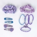 Accessoires pour les Cheveux Stitch 10 Pièces Bleu Violet