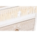 Cassettiera DKD Home Decor Abete Naturale Cotone Bianco (48 x 35 x 89 cm)